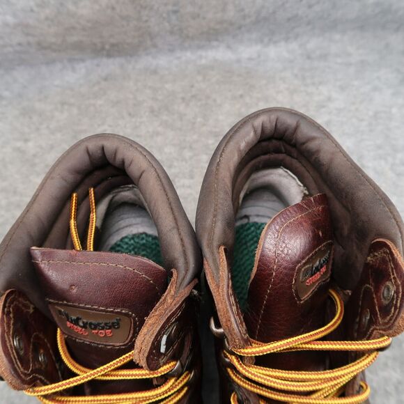 LaCrosse Shoes Mens 7.5 Work Boots Steel Toe Leather Mid Lace Up Slip Resistant main image 6